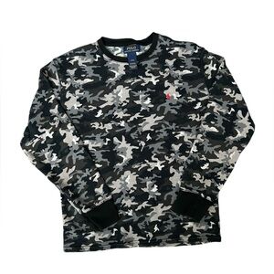 Polo Ralph Lauren Camouflage Thermal Long sleeve shirt size youth large